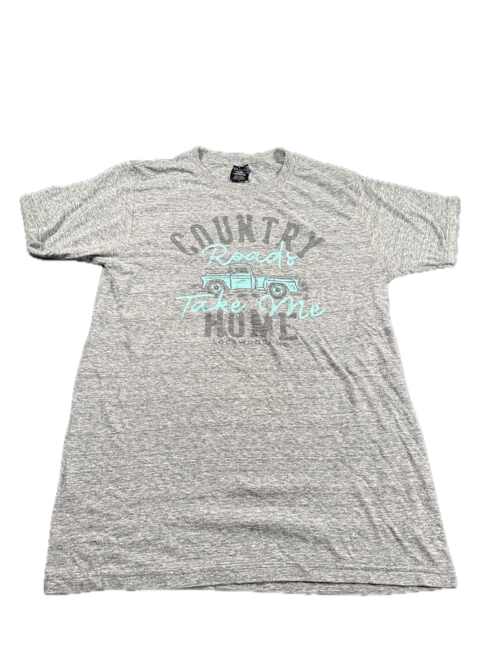 Prairie Mountain Gray Graphic Tee Shirt Size Small